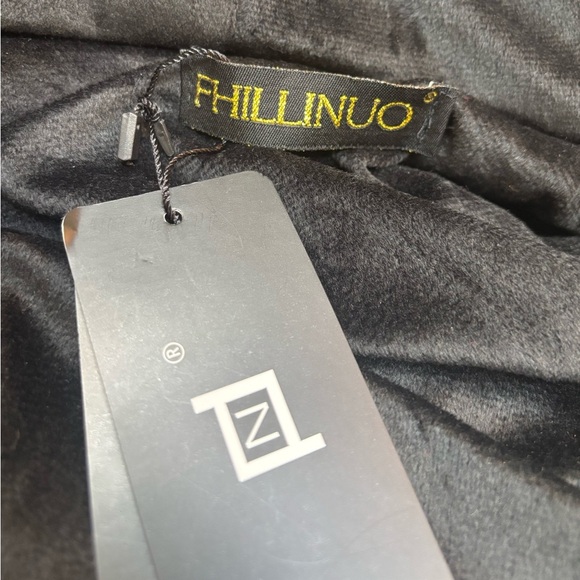 FHILLINUO BROWN PLUSH FUZZY FAUX FUR HOODED TEDDY BEAR JACKET COAT SZ L-XL NWT - Picture 5 of 11